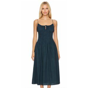 Faithfull the Brand Deep Blue Midi Dress